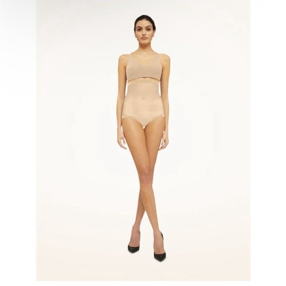 NWT Wolford Tulle Control Panty High Waist Nude 10 - Picture 5 of 13